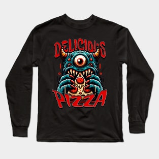 Pizza Monster Long Sleeve T-Shirt